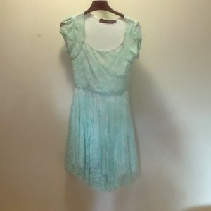 Lace mint green dress